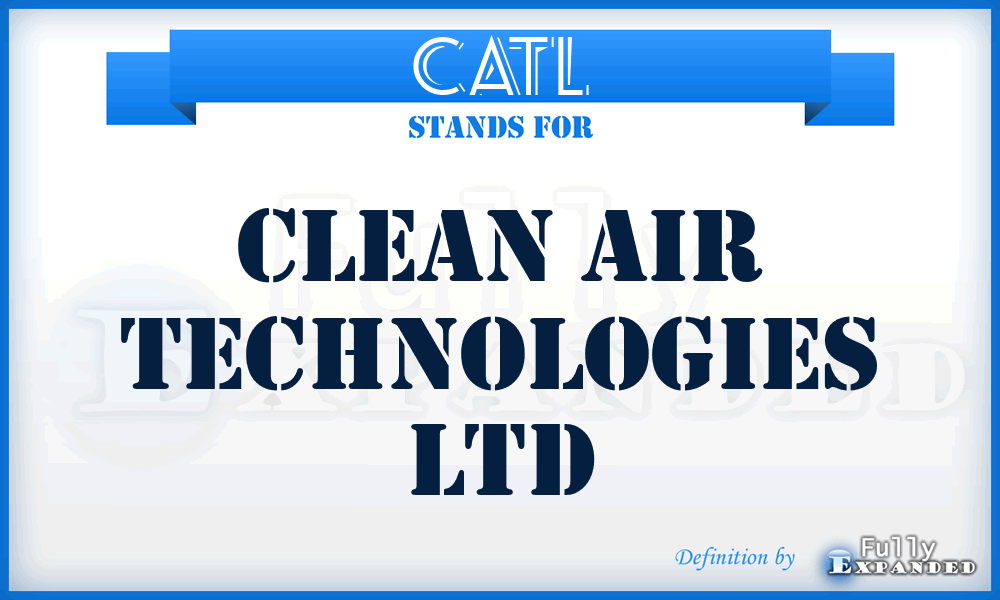 CATL - Clean Air Technologies Ltd