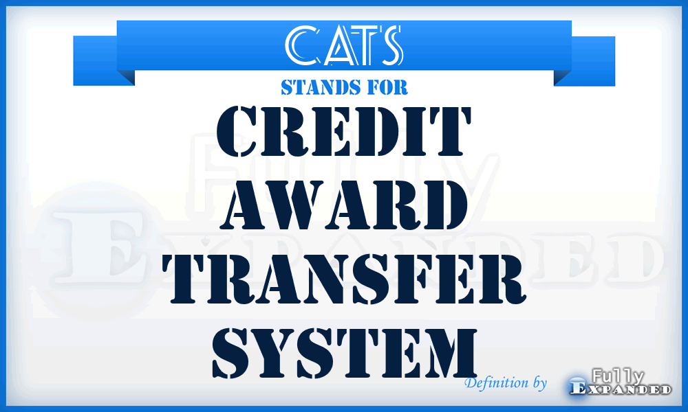 CATS - Credit Award Transfer System
