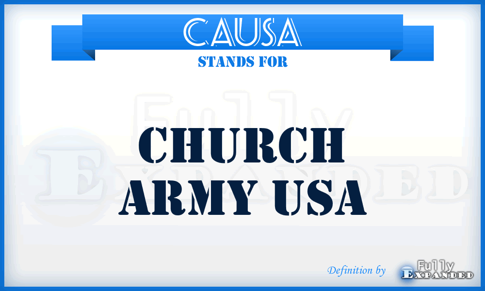 CAUSA - Church Army USA