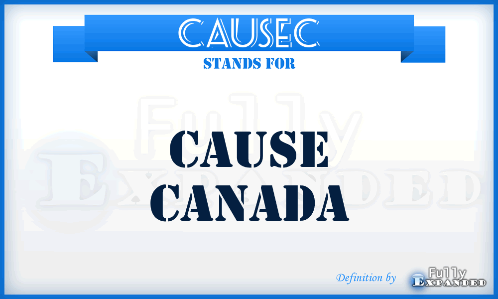 CAUSEC - CAUSE Canada