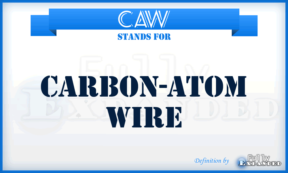 CAW - Carbon-atom wire