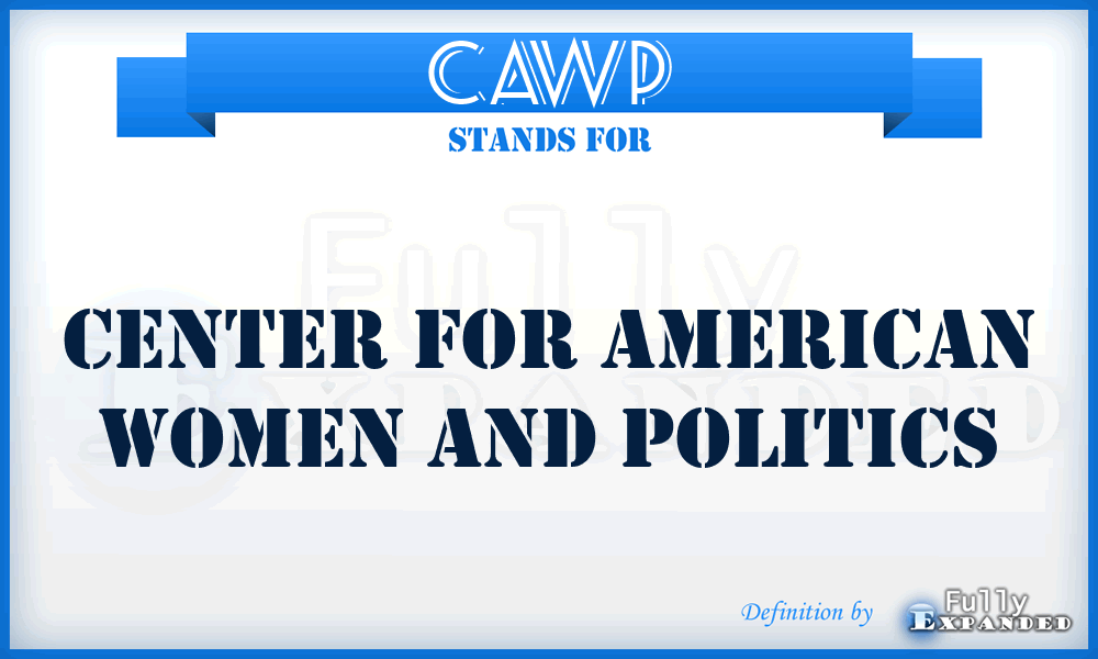 CAWP - Center for American Women and Politics