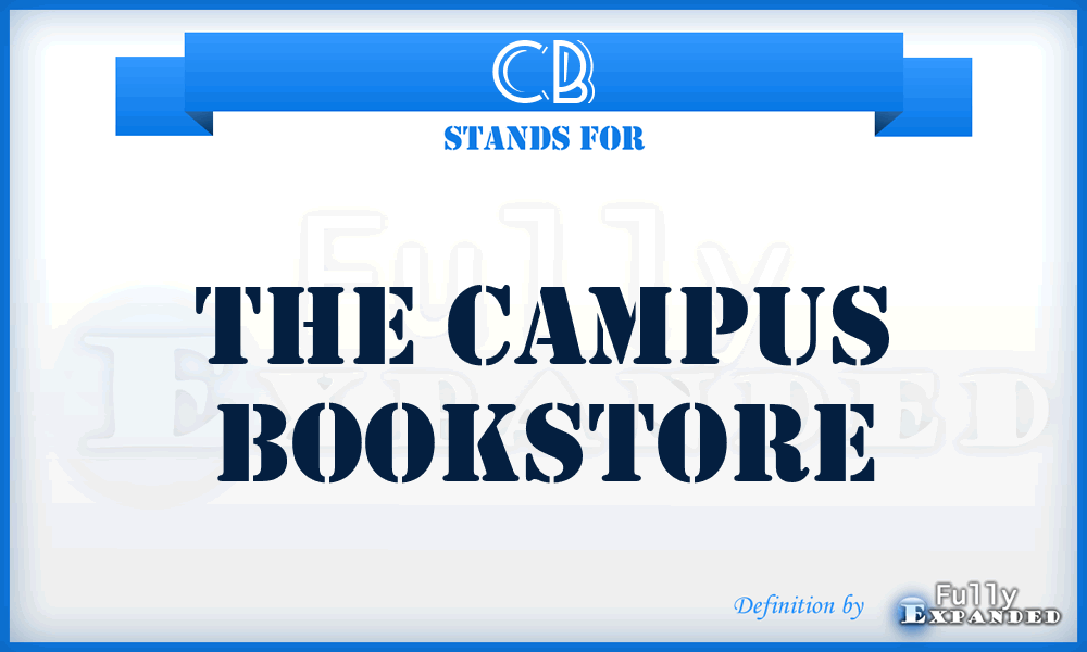 CB - The Campus Bookstore