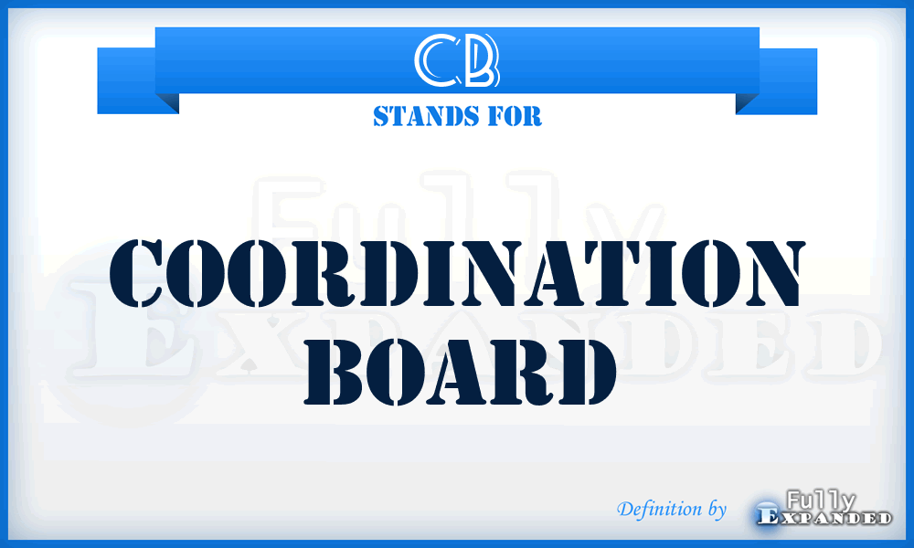 CB - coordination board