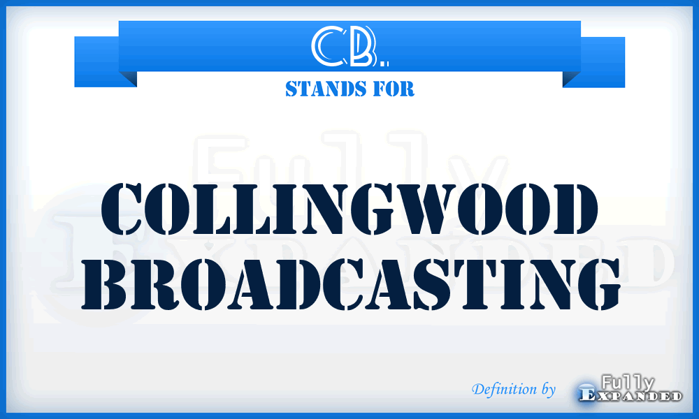 CB. - Collingwood Broadcasting