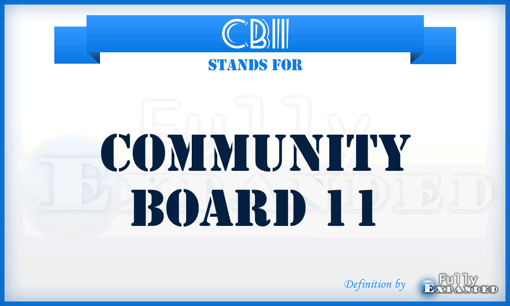 CB11 - Community Board 11