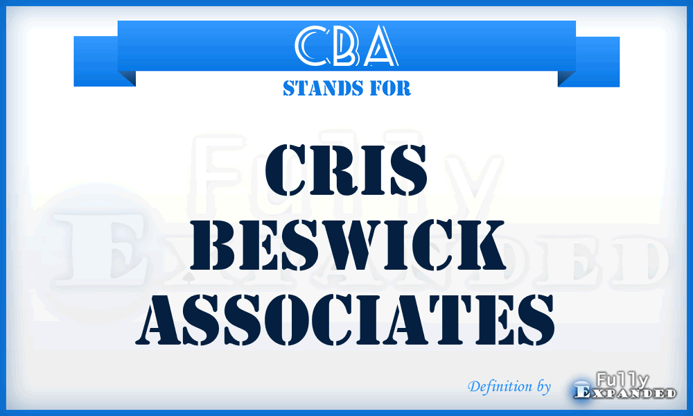 CBA - Cris Beswick Associates