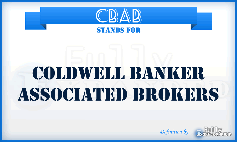 CBAB - Coldwell Banker Associated Brokers