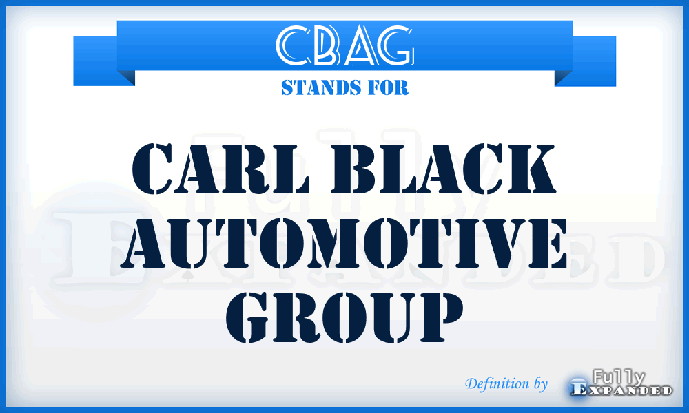 CBAG - Carl Black Automotive Group