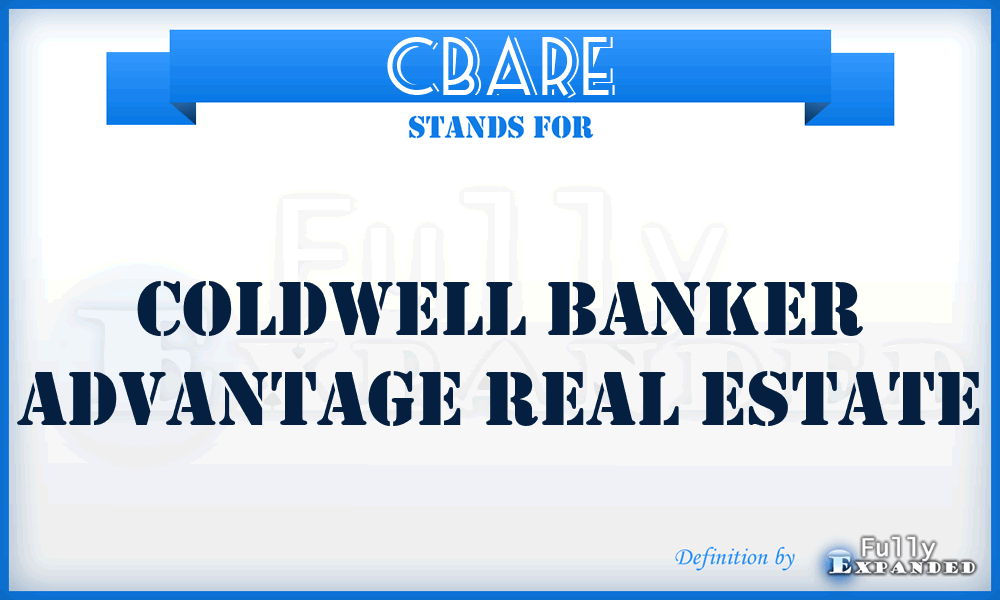 CBARE - Coldwell Banker Advantage Real Estate