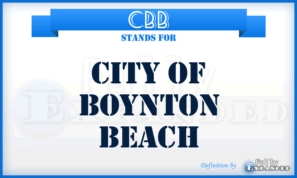 CBB - City of Boynton Beach