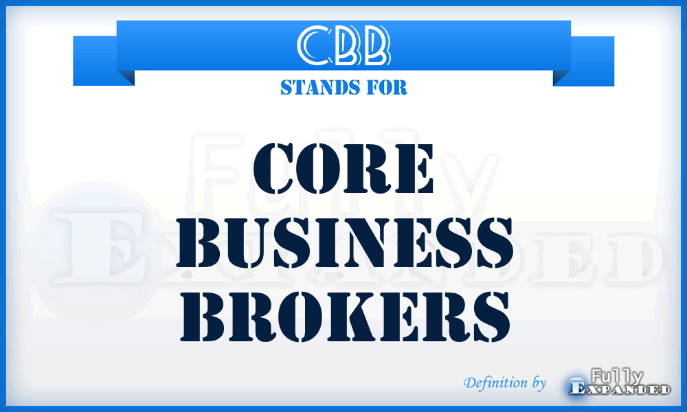 CBB - Core Business Brokers
