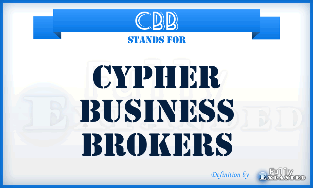 CBB - Cypher Business Brokers