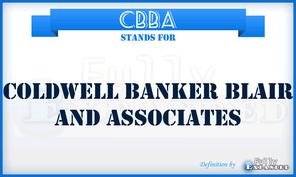 CBBA - Coldwell Banker Blair and Associates
