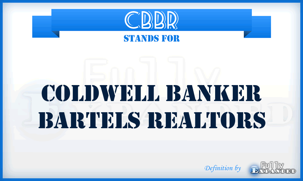 CBBR - Coldwell Banker Bartels Realtors