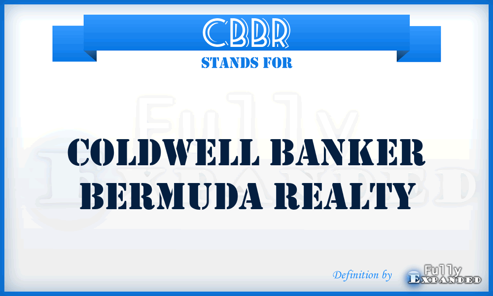 CBBR - Coldwell Banker Bermuda Realty