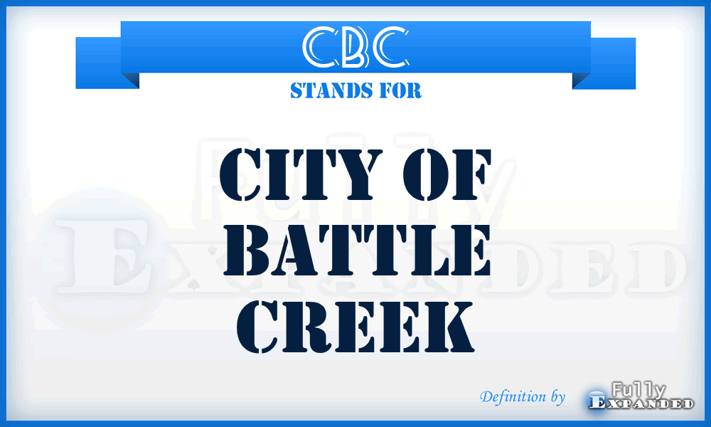 CBC - City of Battle Creek