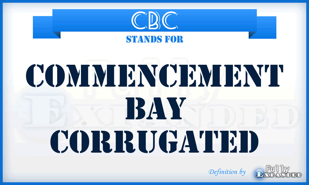 CBC - Commencement Bay Corrugated