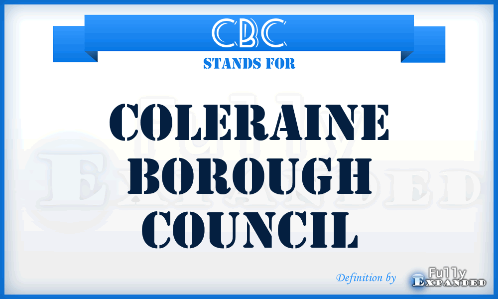 CBC - Coleraine Borough Council