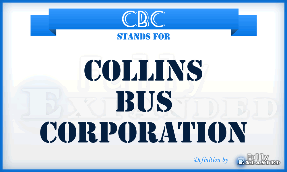 CBC - Collins Bus Corporation