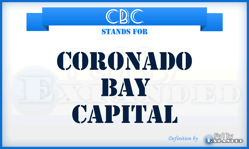 CBC - Coronado Bay Capital