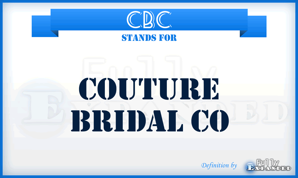 CBC - Couture Bridal Co