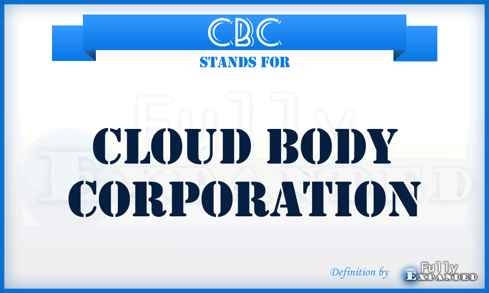 CBC - Cloud Body Corporation