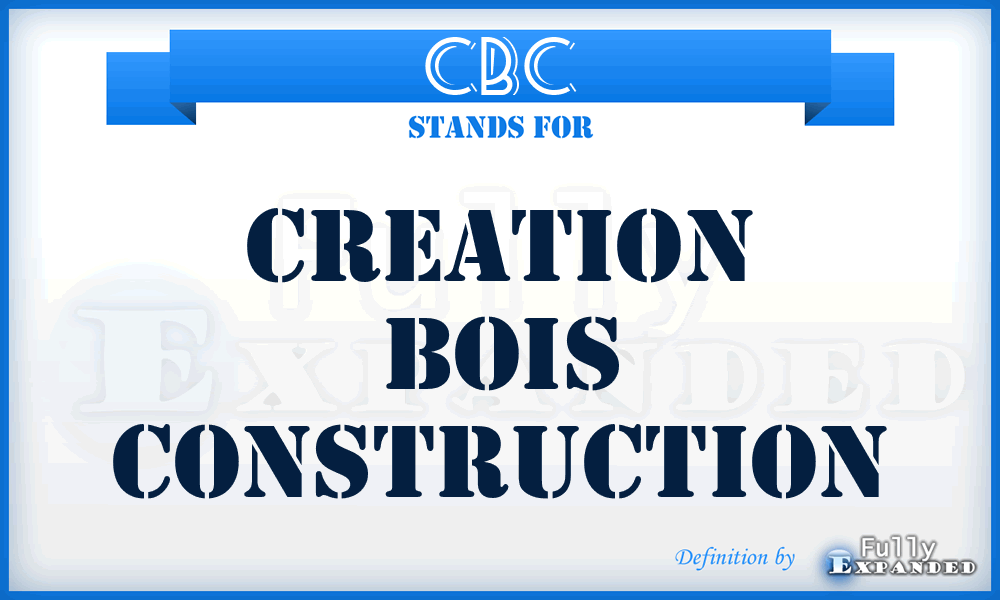 CBC - Creation Bois Construction