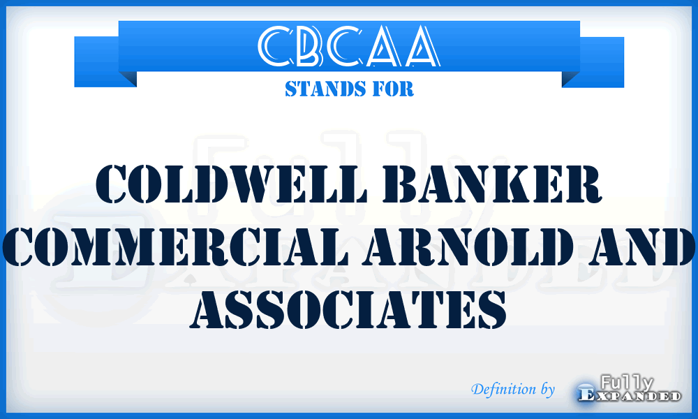 CBCAA - Coldwell Banker Commercial Arnold and Associates