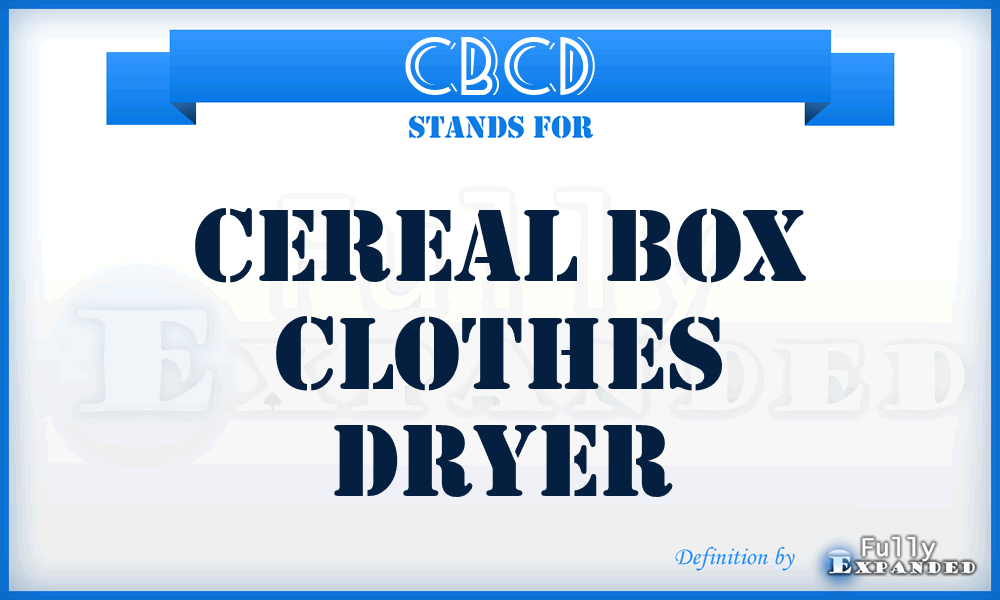 CBCD - Cereal Box Clothes Dryer