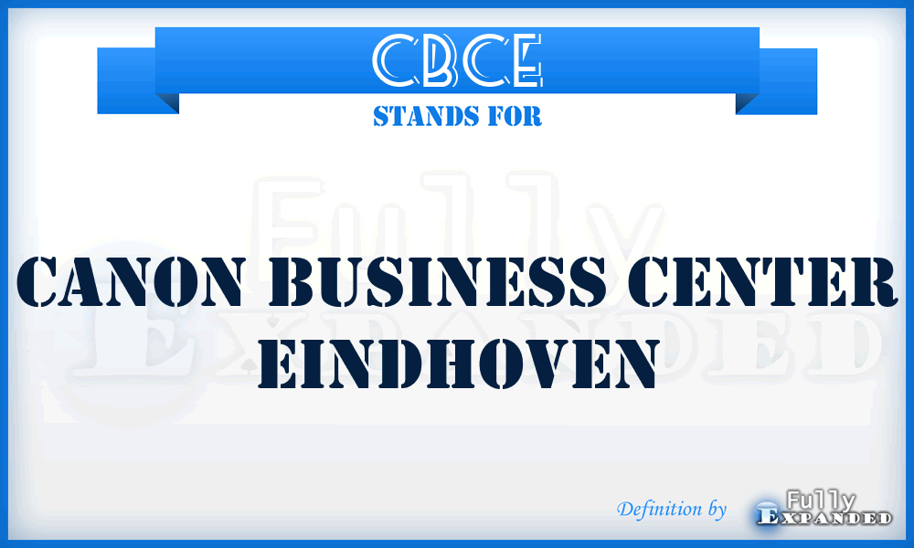 CBCE - Canon Business Center Eindhoven