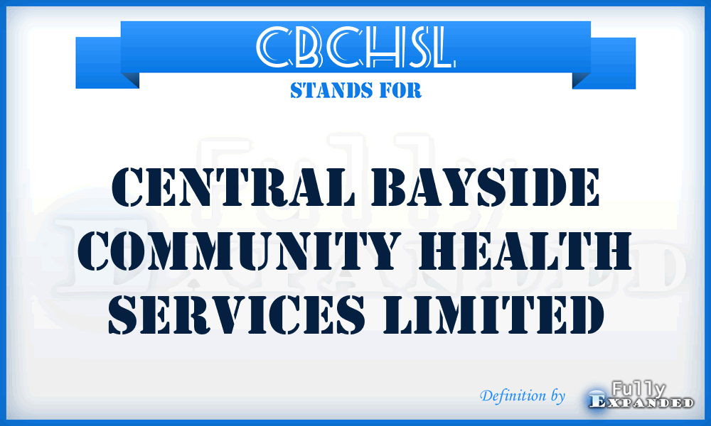 CBCHSL - Central Bayside Community Health Services Limited