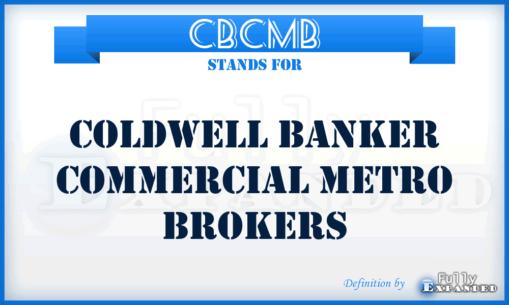 CBCMB - Coldwell Banker Commercial Metro Brokers