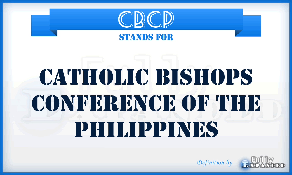 CBCP - Catholic Bishops Conference of the Philippines