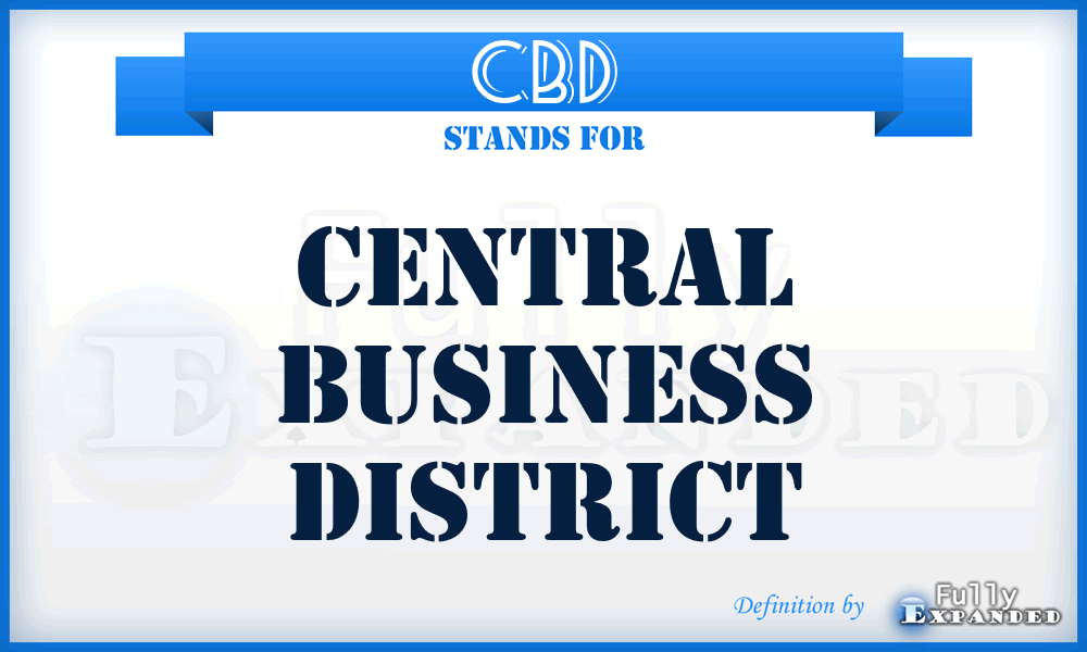CBD - Central Business District