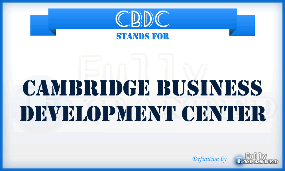 CBDC - Cambridge Business Development Center