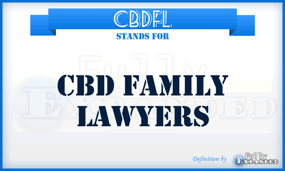CBDFL - CBD Family Lawyers
