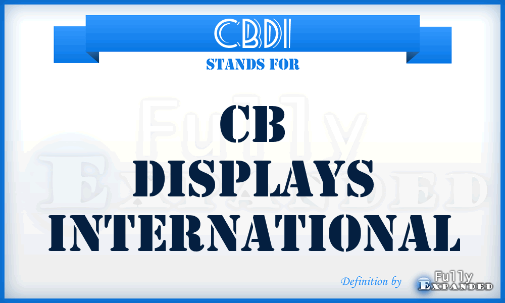 CBDI - CB Displays International
