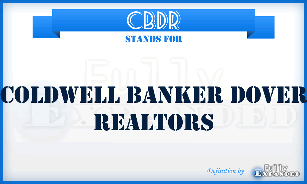 CBDR - Coldwell Banker Dover Realtors