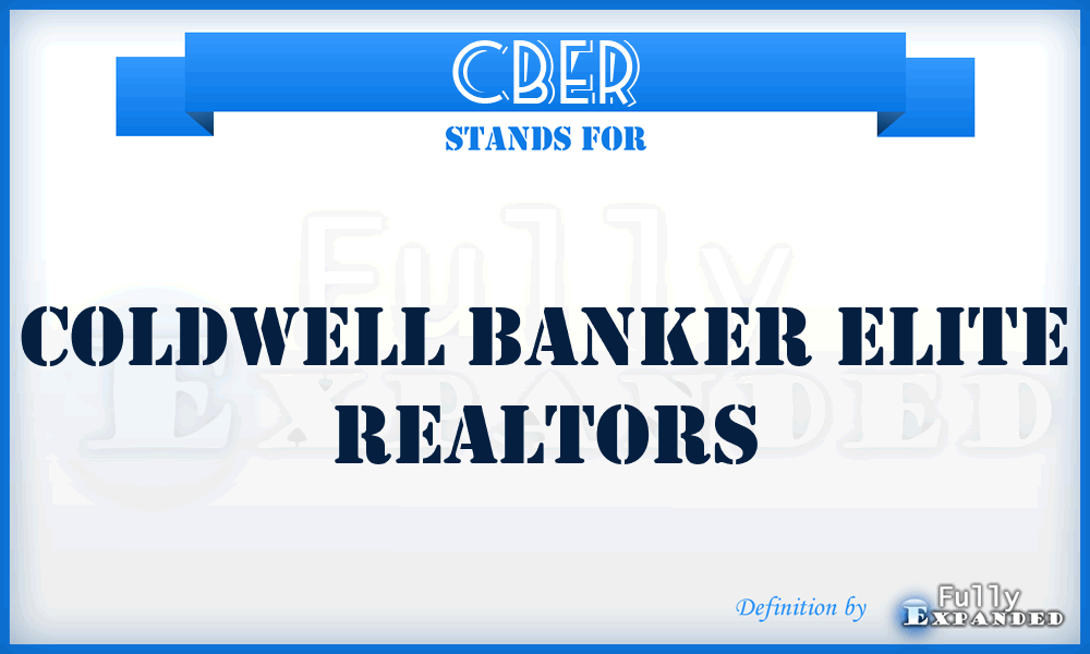 CBER - Coldwell Banker Elite Realtors