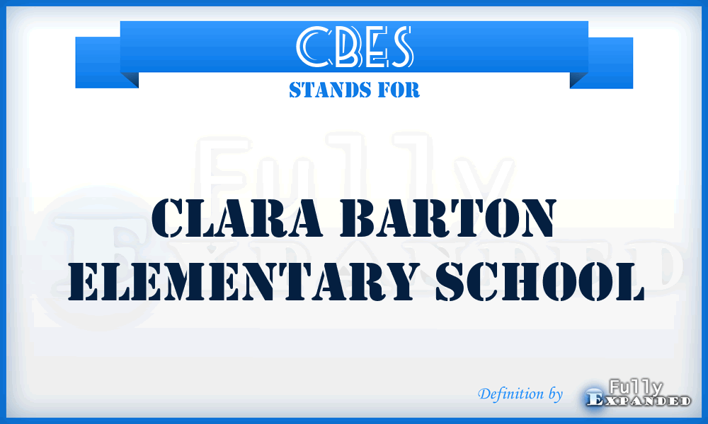 CBES - Clara Barton Elementary School