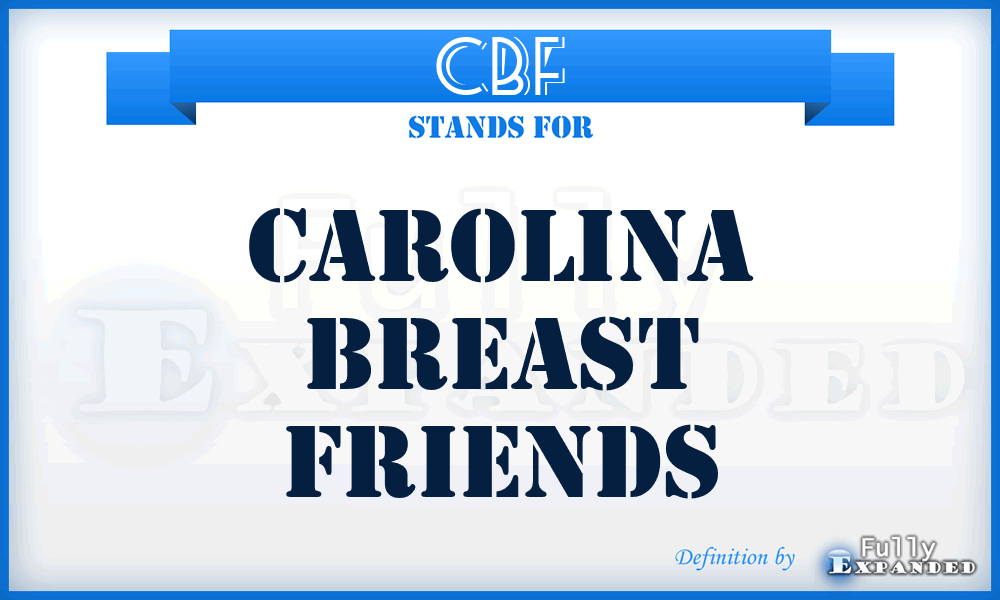 CBF - Carolina Breast Friends