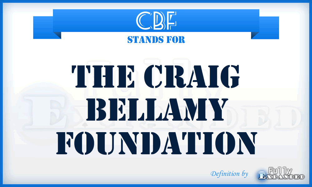 CBF - The Craig Bellamy Foundation