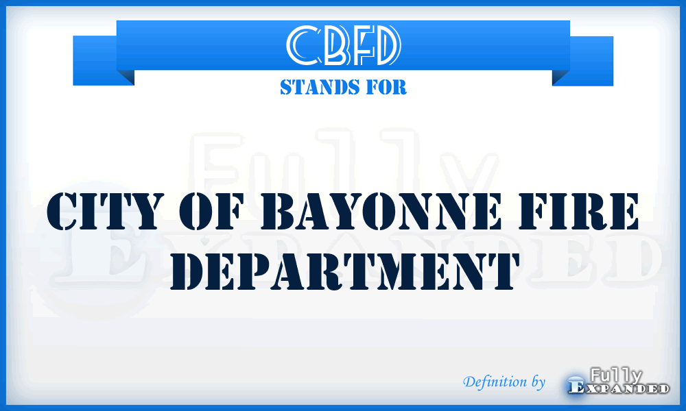 CBFD - City of Bayonne Fire Department