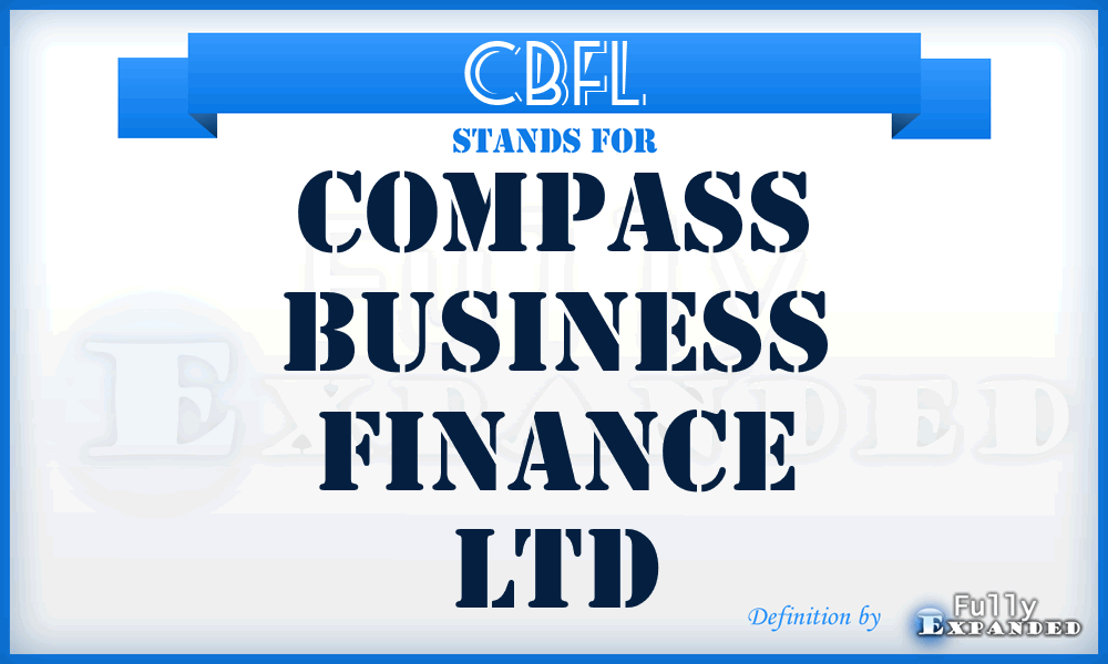 CBFL - Compass Business Finance Ltd