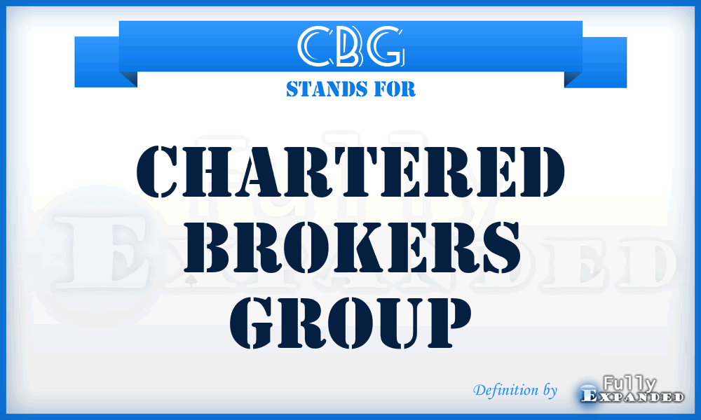 CBG - Chartered Brokers Group