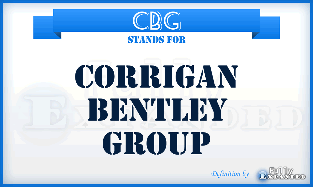 CBG - Corrigan Bentley Group