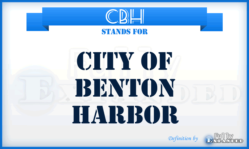 CBH - City of Benton Harbor
