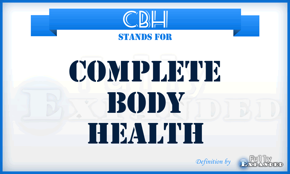 CBH - Complete Body Health