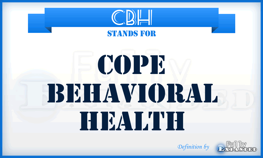 CBH - Cope Behavioral Health